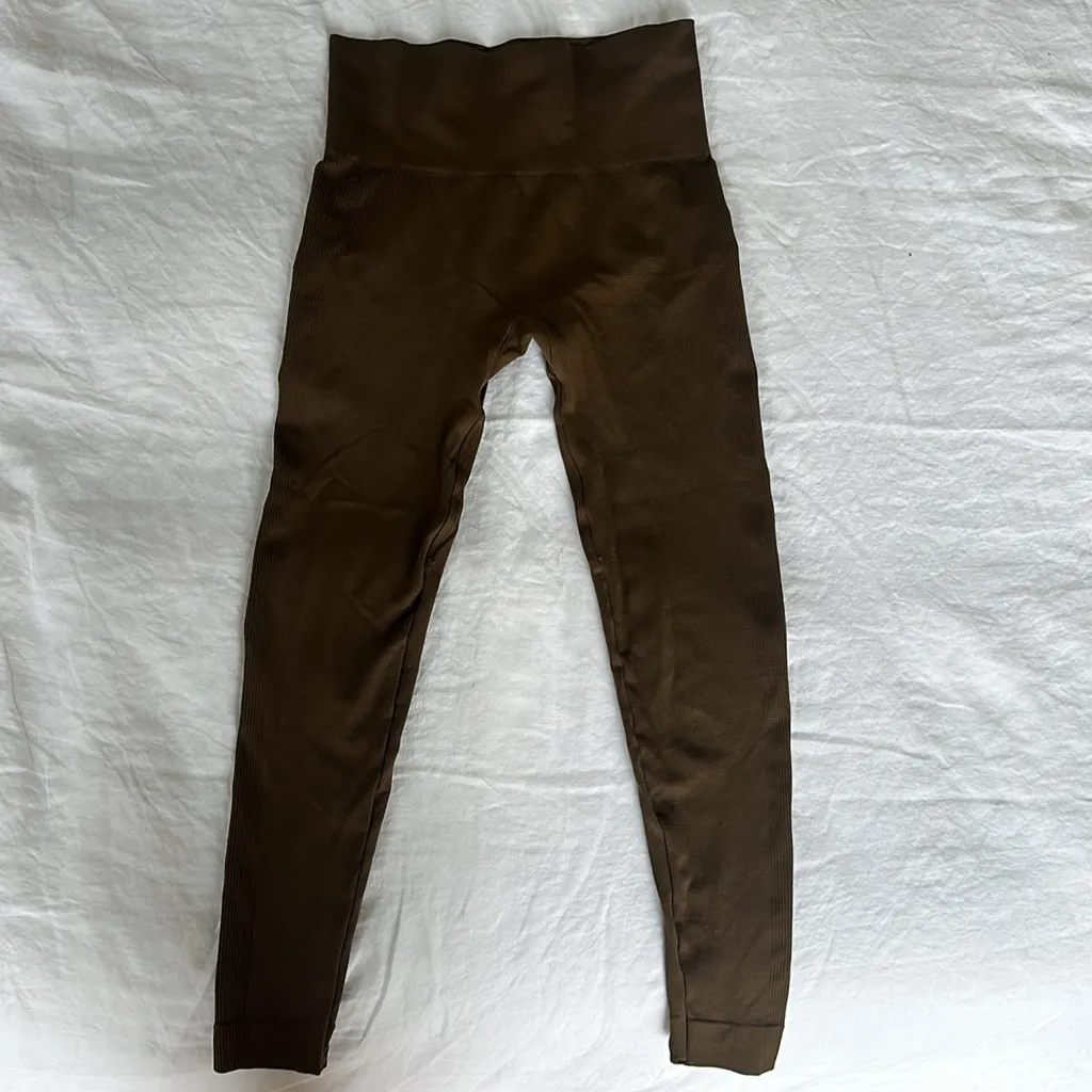 set active brown leggings - Image 2