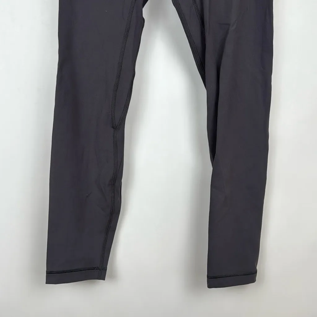 HeyNuts Essential 7/8 Leggings High Waisted Compression Athletic Yoga 25" Gray M Size M - Image 5