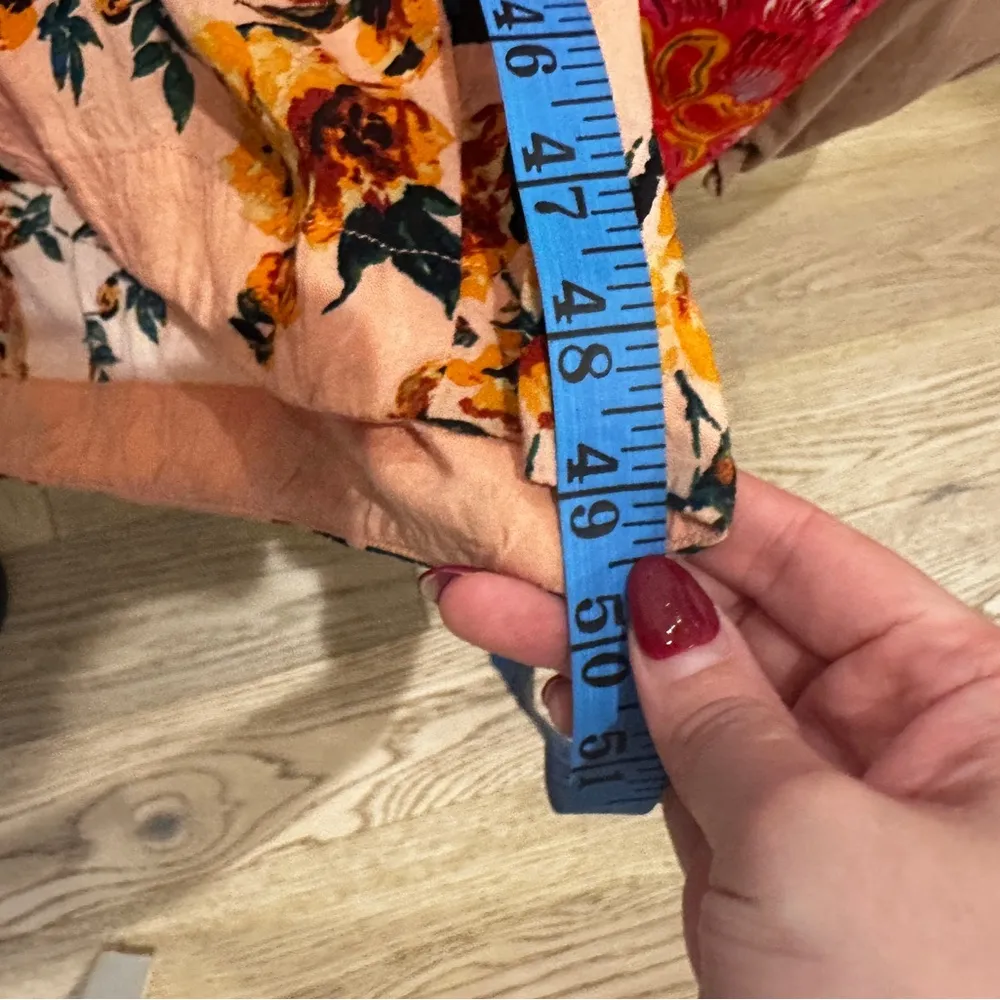 Free People Lover Boy Patchwork Maxi Dress Peach Size 10 Taylor Swift Boho - Image 14