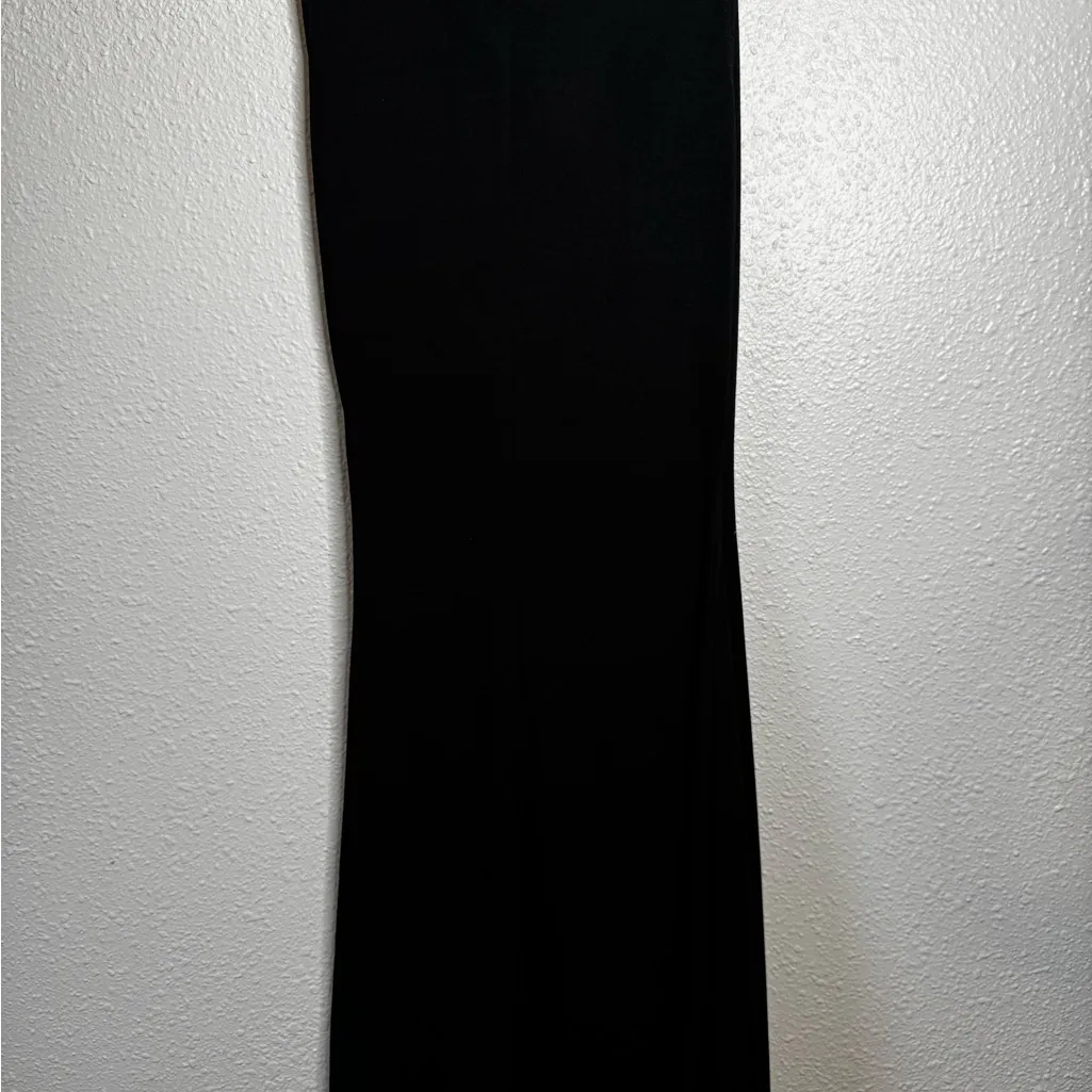 Finesse Black Backless Draped Dress Size undefined - Image 3