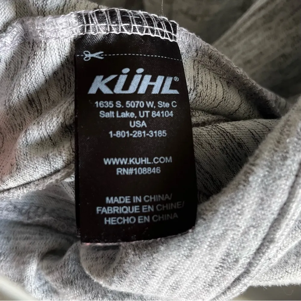 Kuhl Lea Pullover Sweatshirt Cowl Neck Gray Large - Image 5