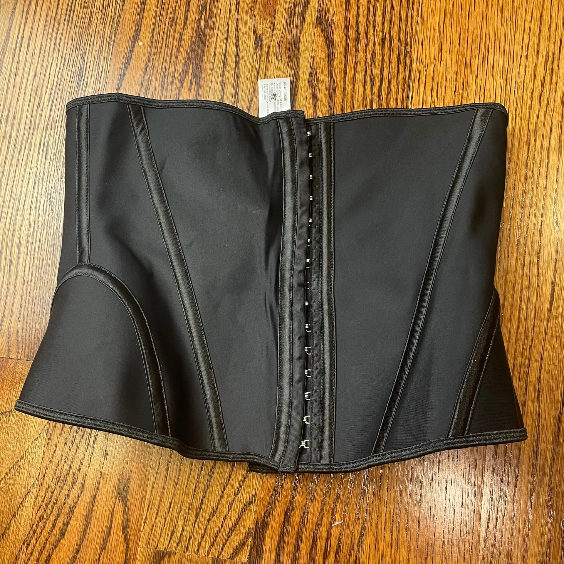 Black Corset Waist Trainer Size L - Image 2