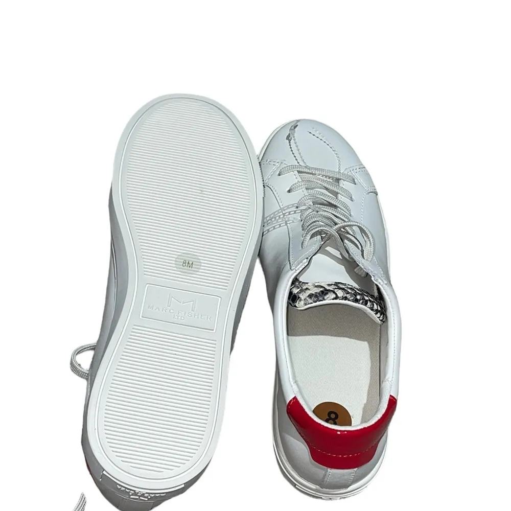 NEW MARC FISHER KELLI LACE UP SNEAKER LEATHER - Image 5