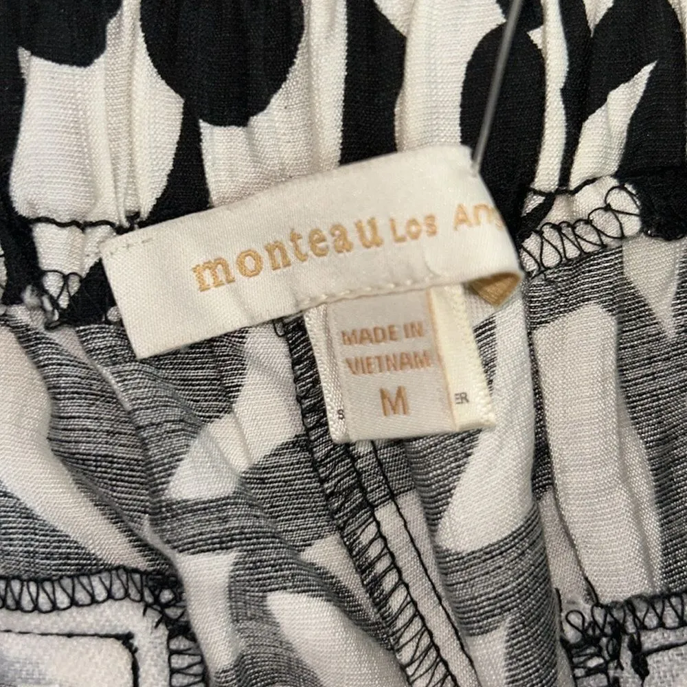 Monteau Black and White Pull on Dress Pants(Size Medium) - Image 7