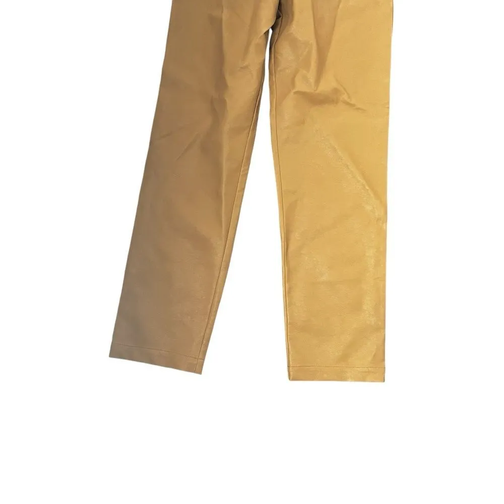 Revolve NBD Sophia Faux Vegan Leather Straight Leg Pants Camel Tan Taupe NWT Siz - Image 7
