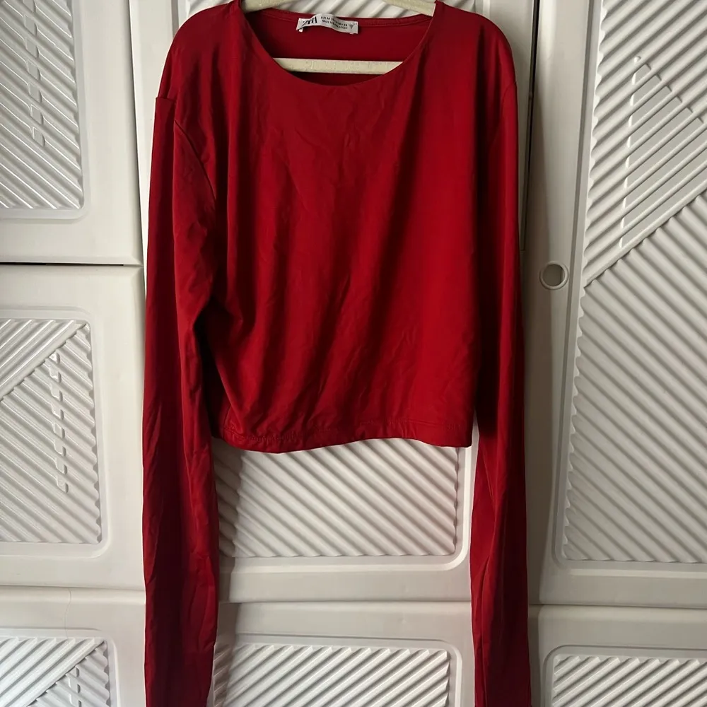 Women's Red Long Sleeve Top - Image 2