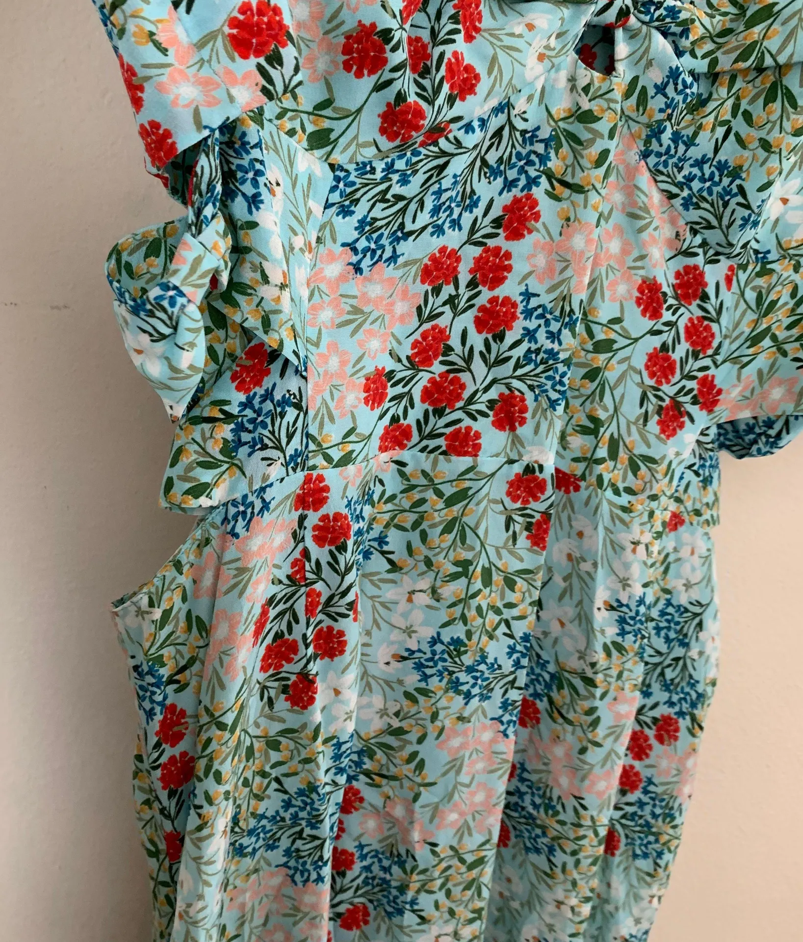 Intermix Nessa Silk Floral High-Low Dress - Image 5