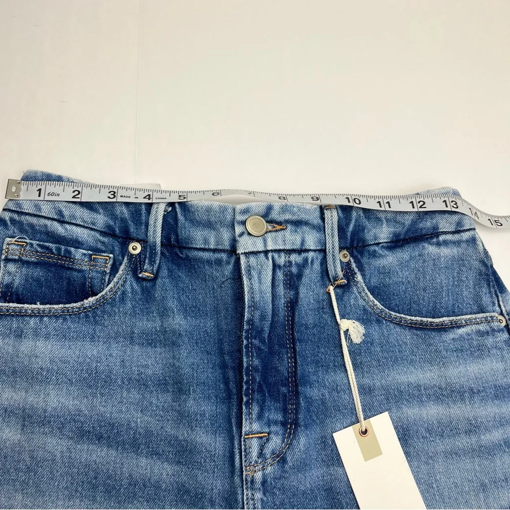Good American Good 90s Bermuda Short Blue Denim Jean Womens Size‎ 2 / 26 NEW - Image 7
