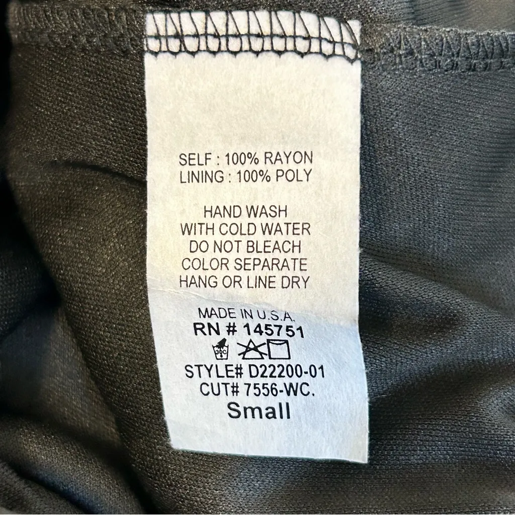 Altard State Dress Women Small Black cream Embroidered Trapeze Boho Western Goth - Image 4