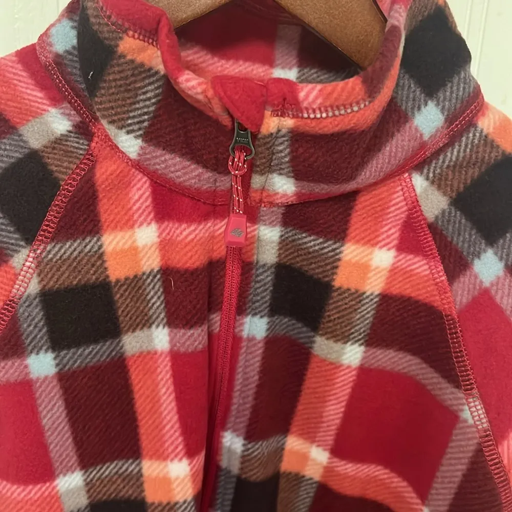 Eddie Bauer Half Zip Fleece Sweatshirt Plaid - Image 4
