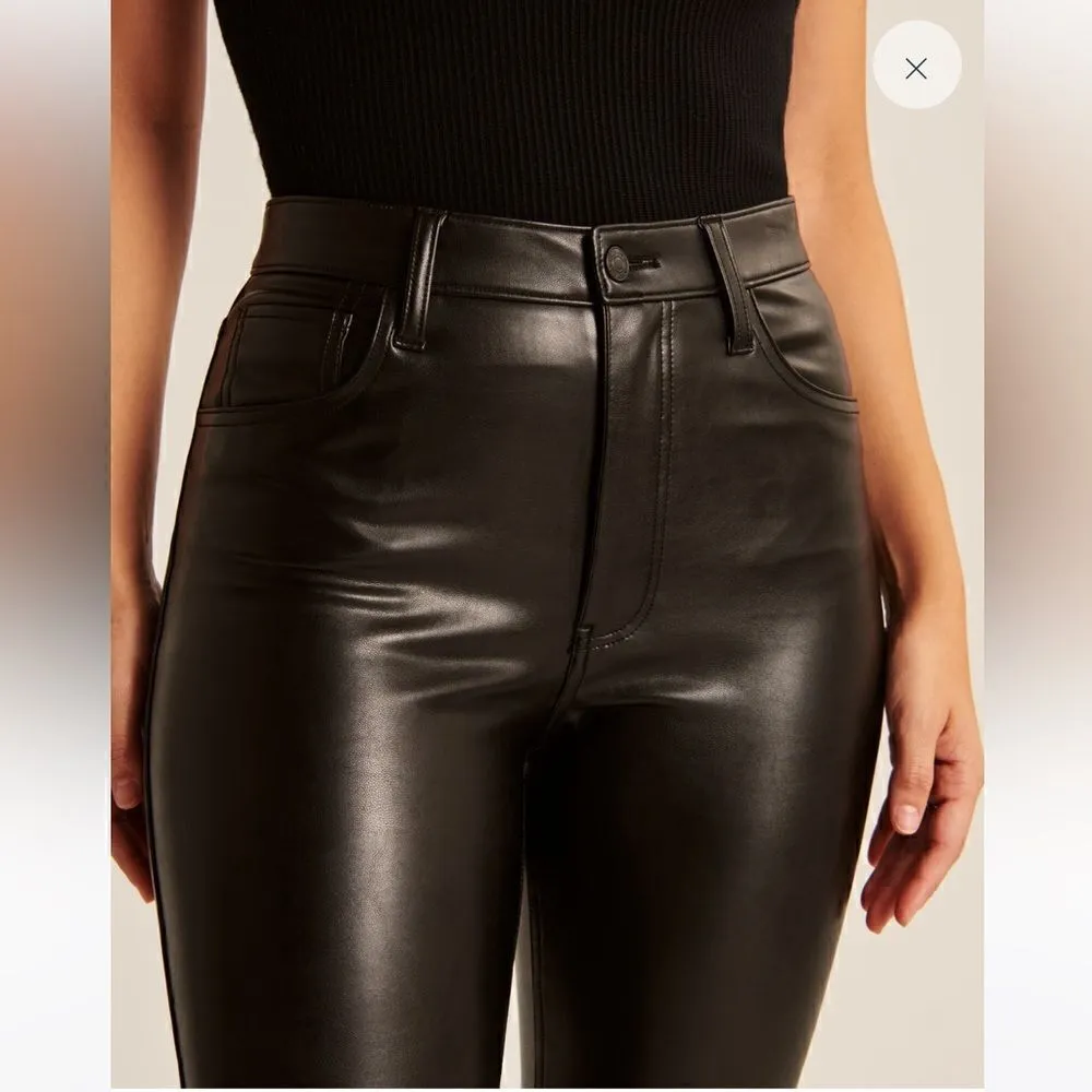 A & F Curve Love Vegan Leather Skinny Pant - Image 6