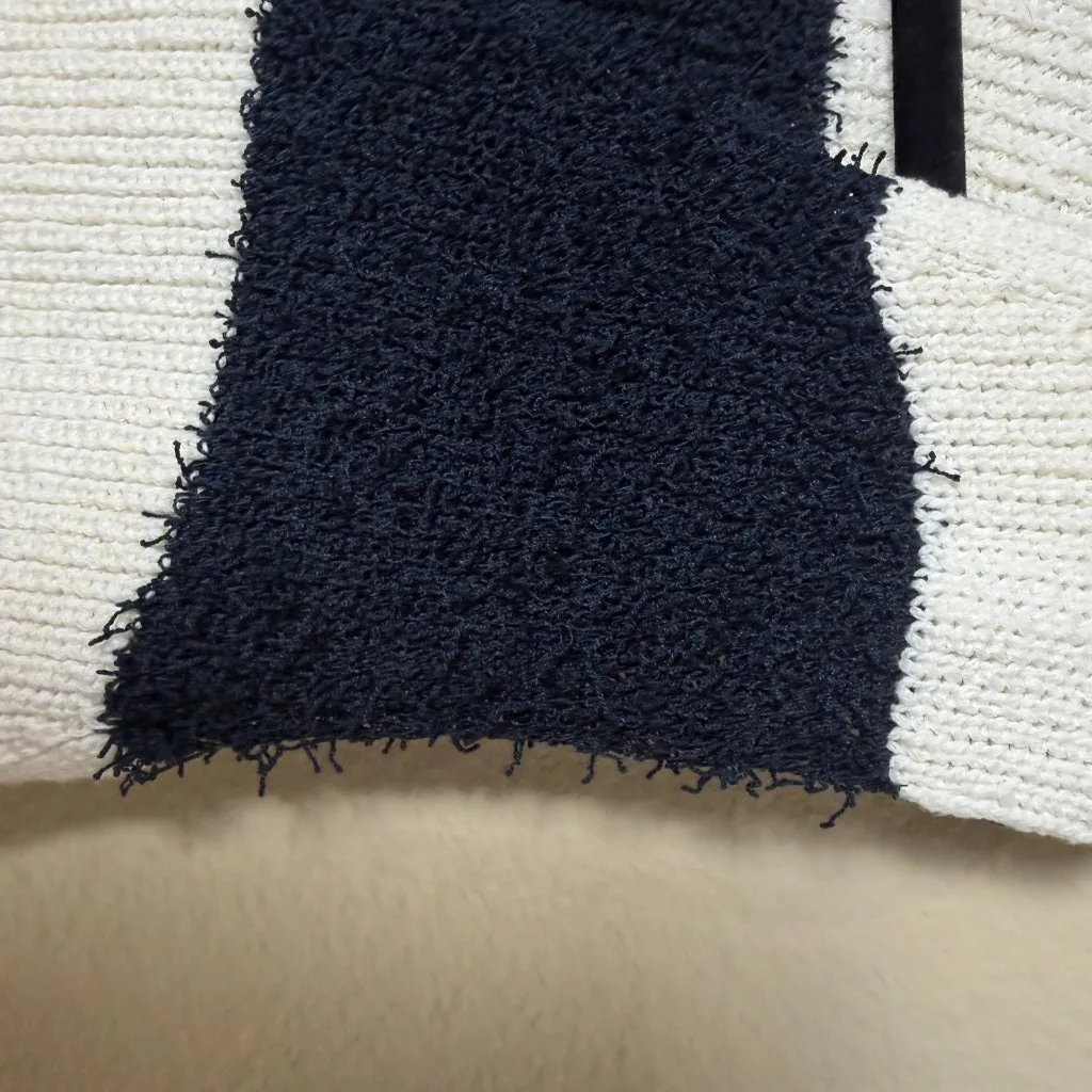 Moon River Sweater Vest Sleeveless Nautical Stripe Size Medium - Image 4