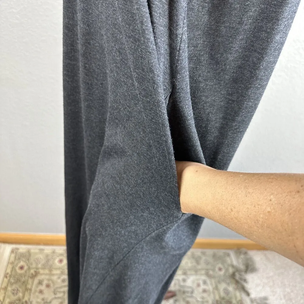 Natural Life Sleeveless Wide Leg Jumpsuit One Size Gray Heather Jersey Pockets - Image 4