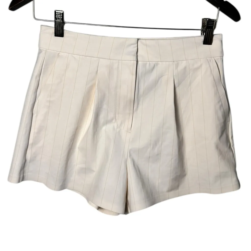 Rhône The Trouser Shorts ivory pinstripe 2 - Image 2