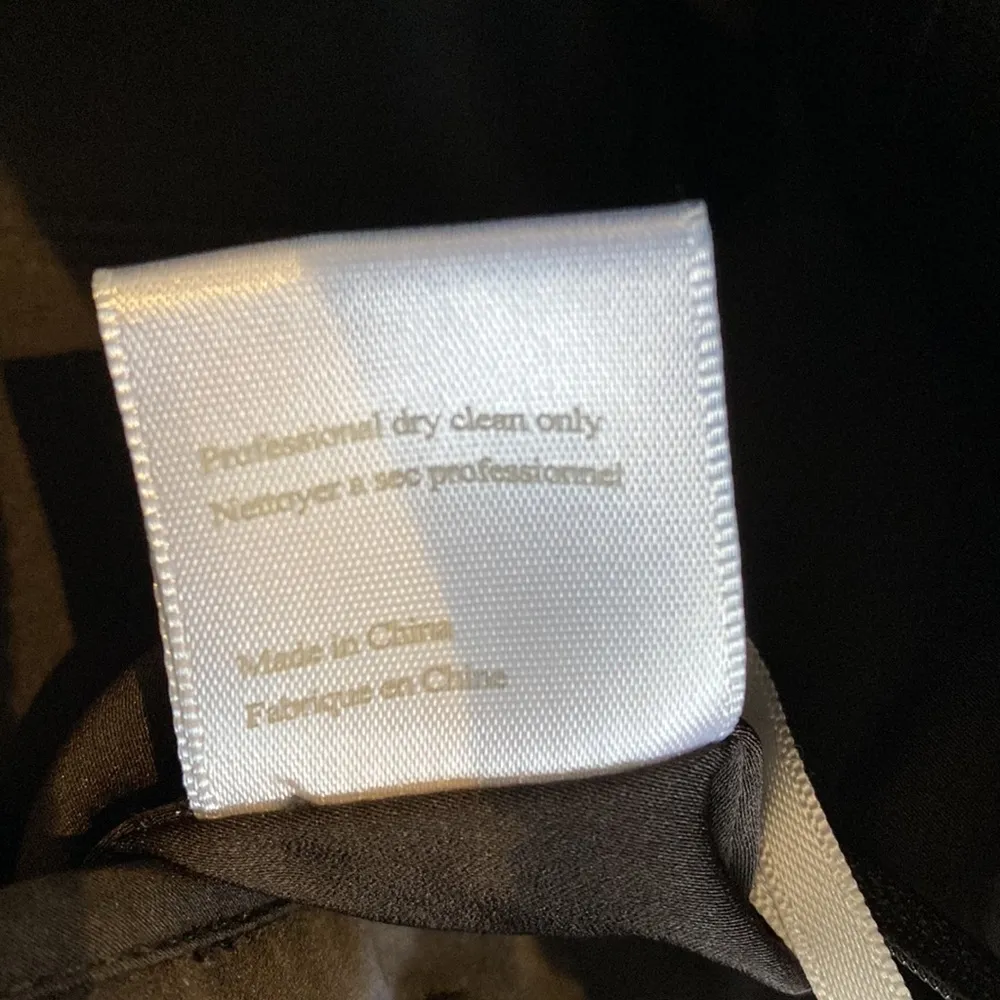 Marchesa Notte black silk strapless beaded silk gown Size 6 - Image 8