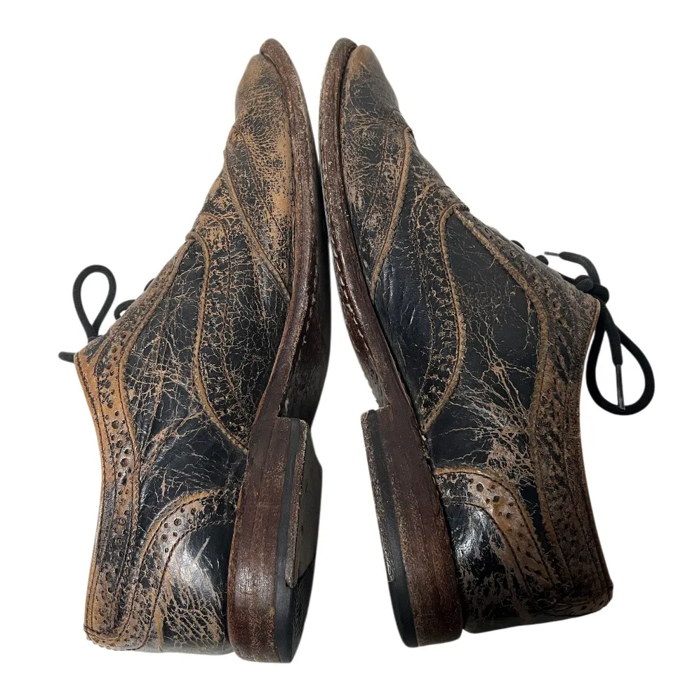 BED STU Lita Oxford Shoes Lace Up Distressed Wingtip Brogues Womens Size 9 - Image 4