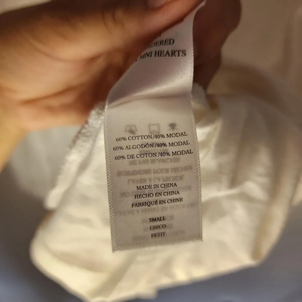 Rails cara black embroidered hearts size small - Image 3