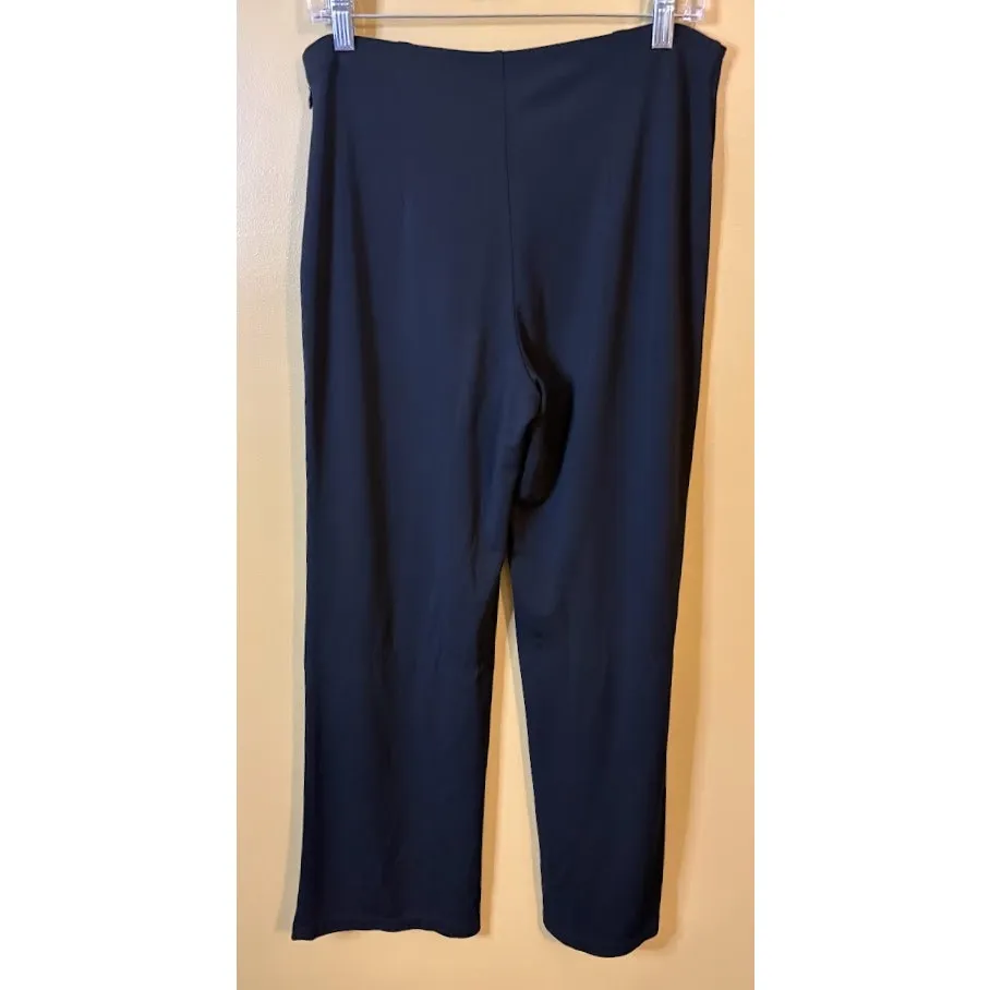 Talbots Women's Black Side Zip Wide Leg Dress Pants Petite Size Small - Image 6