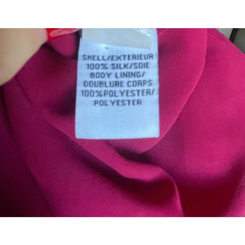 Diane von Furstenberg Janie Pink Silk Flower Dress Size 10 - Image 9