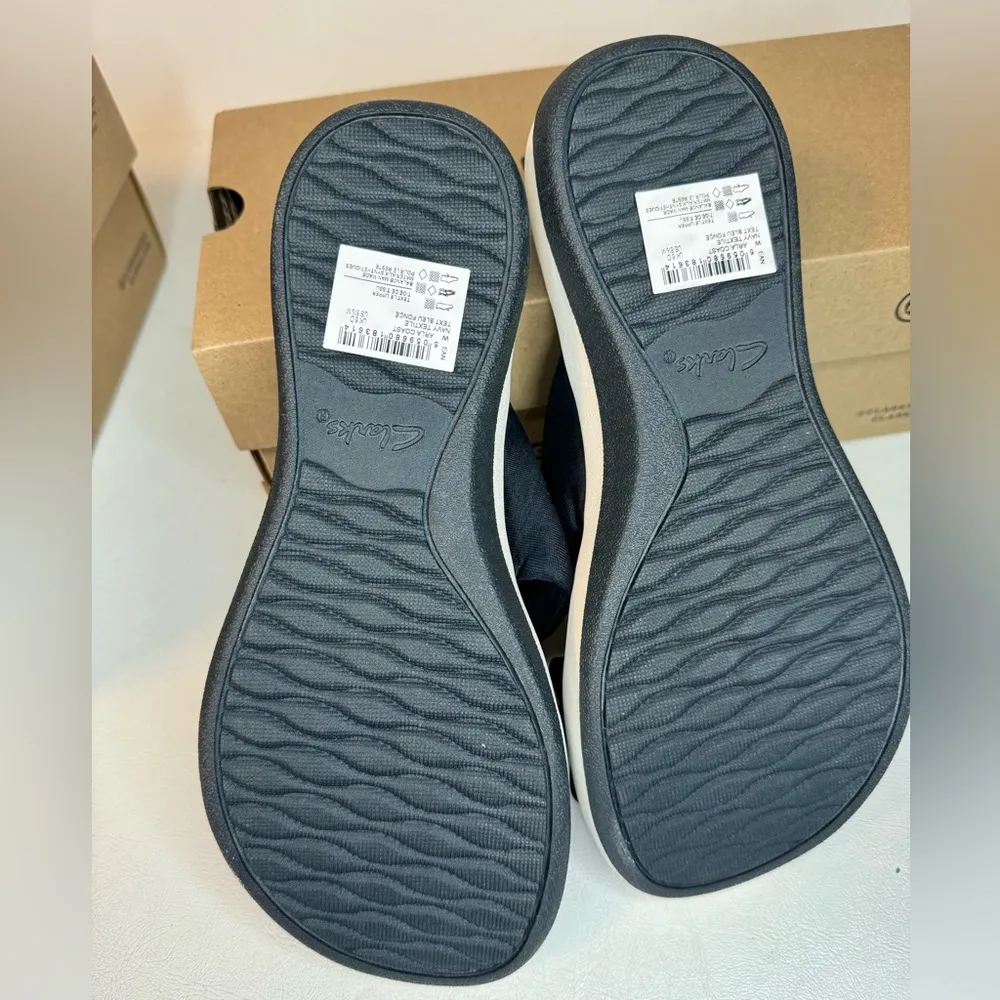 Clarks Cloudsteppers Jersey Slide Sandals - Arla Coast casual comfy classic - Image 7