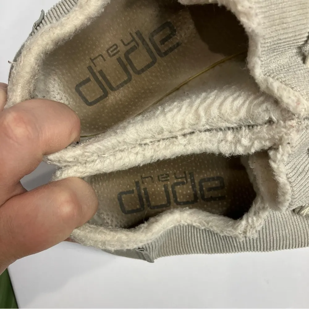 Hey‎ Dude Wendy loafers in gray corduroy size 10 - Image 9