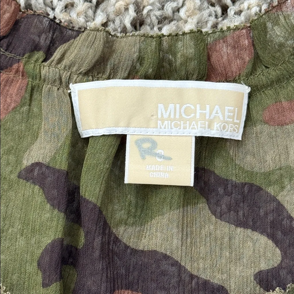 Michael Kors Camouflage Blouse - Image 2