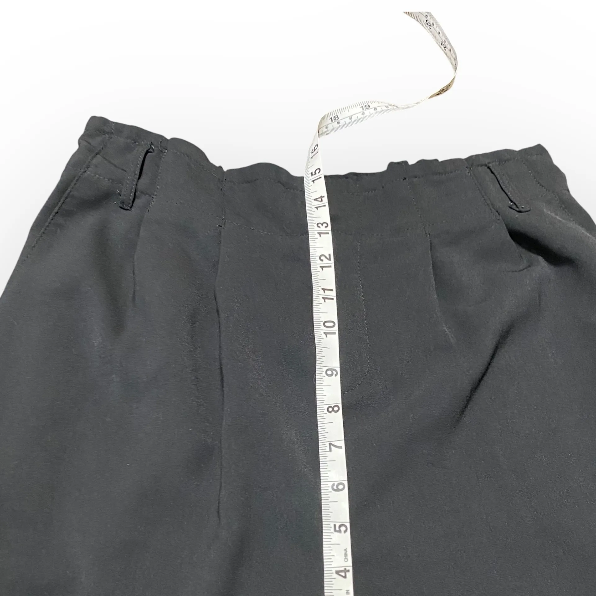 She + Sky Women’s Large Black Pleated Balloon Leg Dress Pants High Rise - Image 6