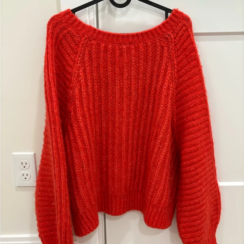 Free People Red Hot Carter Knit Pullover - Image 6