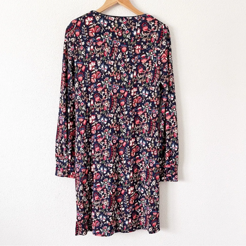 Tory Burch Floral Keyhole Front Long Sleeve in Multicolor - Image 7