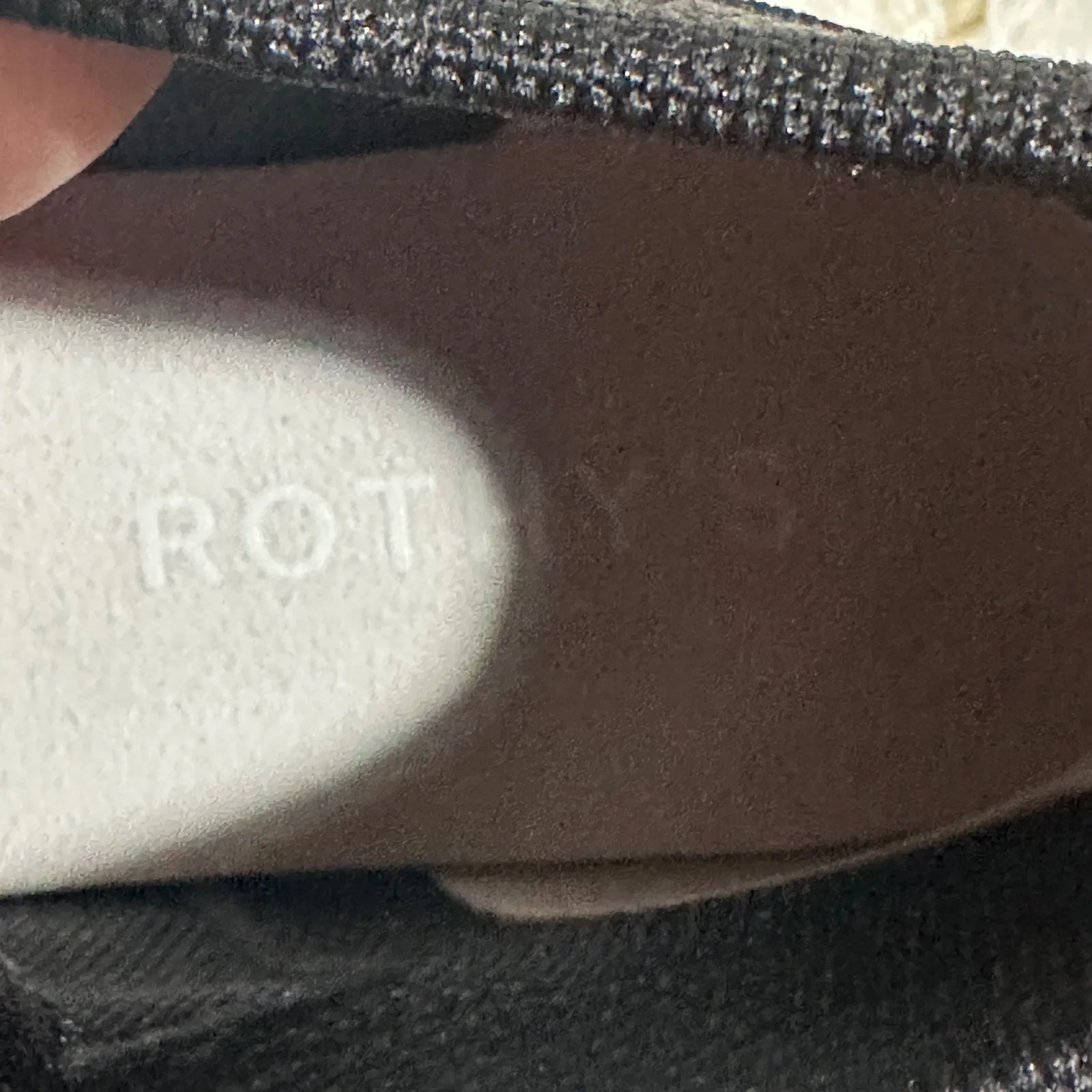 Rothy's 'The High Top Sneaker' in Black Size 7.5 Knit Fabric Lace Up Comfort - Image 8