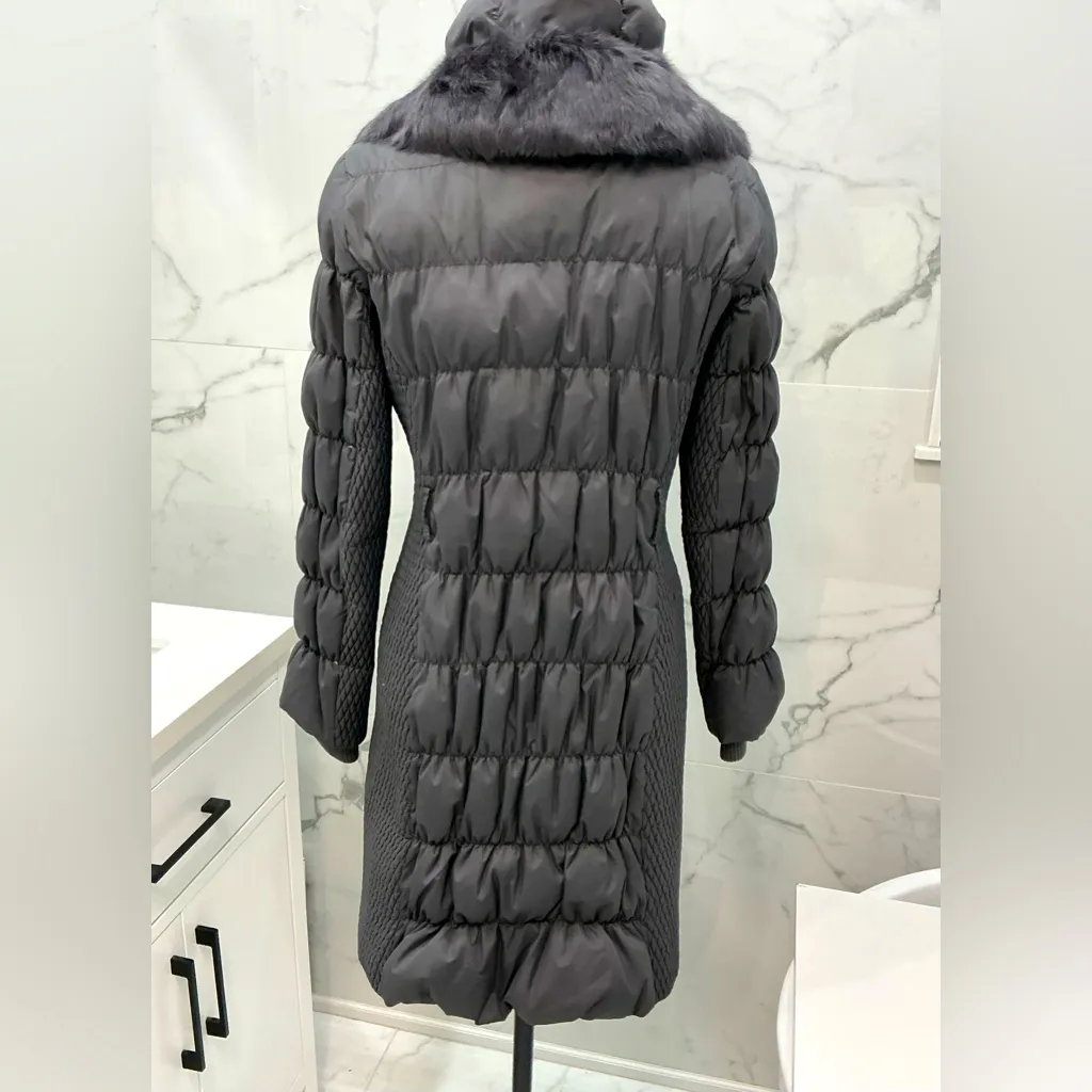 Nice comfy real fur collar coat ❄️❄️❄️ Gray Size M - Image 5