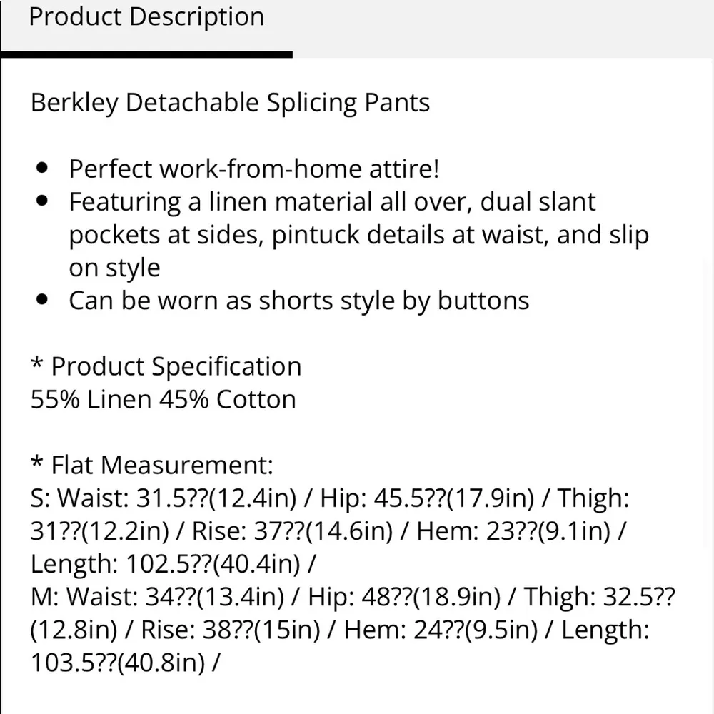 Storets Berkley Splicing Pants and Shorts in One in Black Size S - Image 12