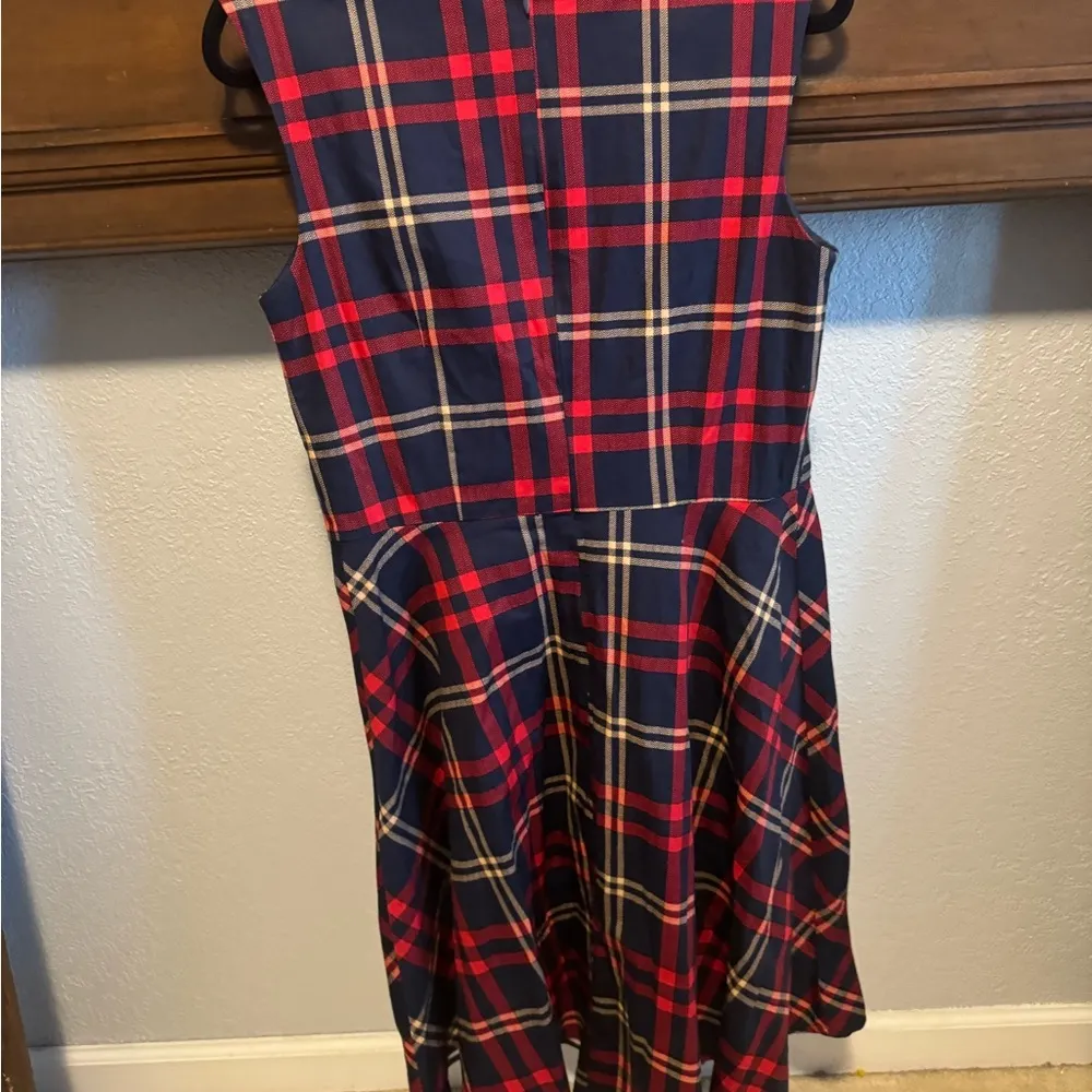 Plaid Sleeveless Dress - Image 3