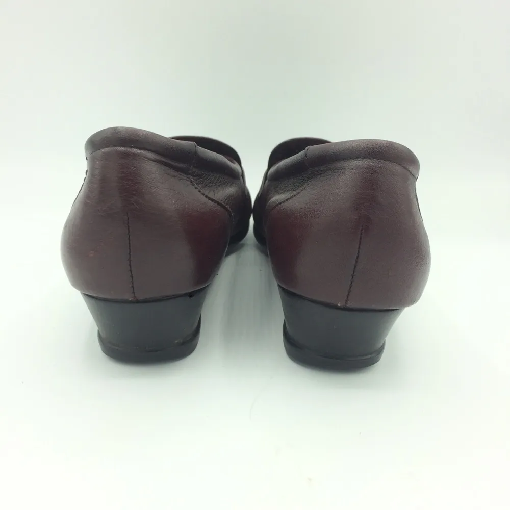 SAS Easier antique wine leather slip on shoes Size 9.5 - Image 4