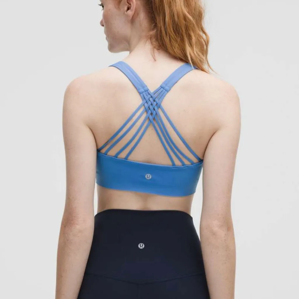 NEW Lululemon FlexyFlex Strappy Yoga Bra Pool Party - Image 2