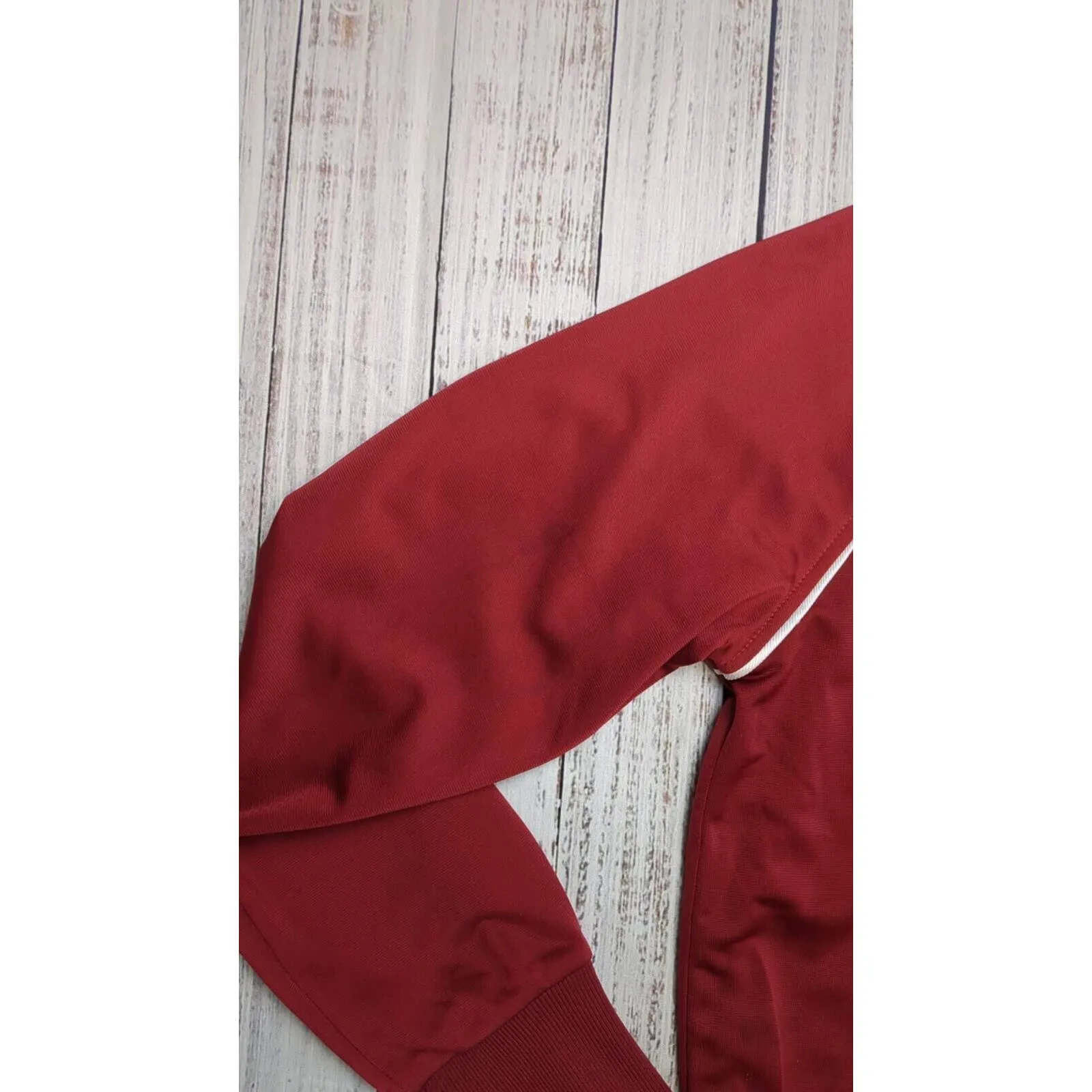 Vtg Nike White Tag Alabama Crimson‎ Tide Women’s Red Track Jacket Sz L Y2K - Image 6