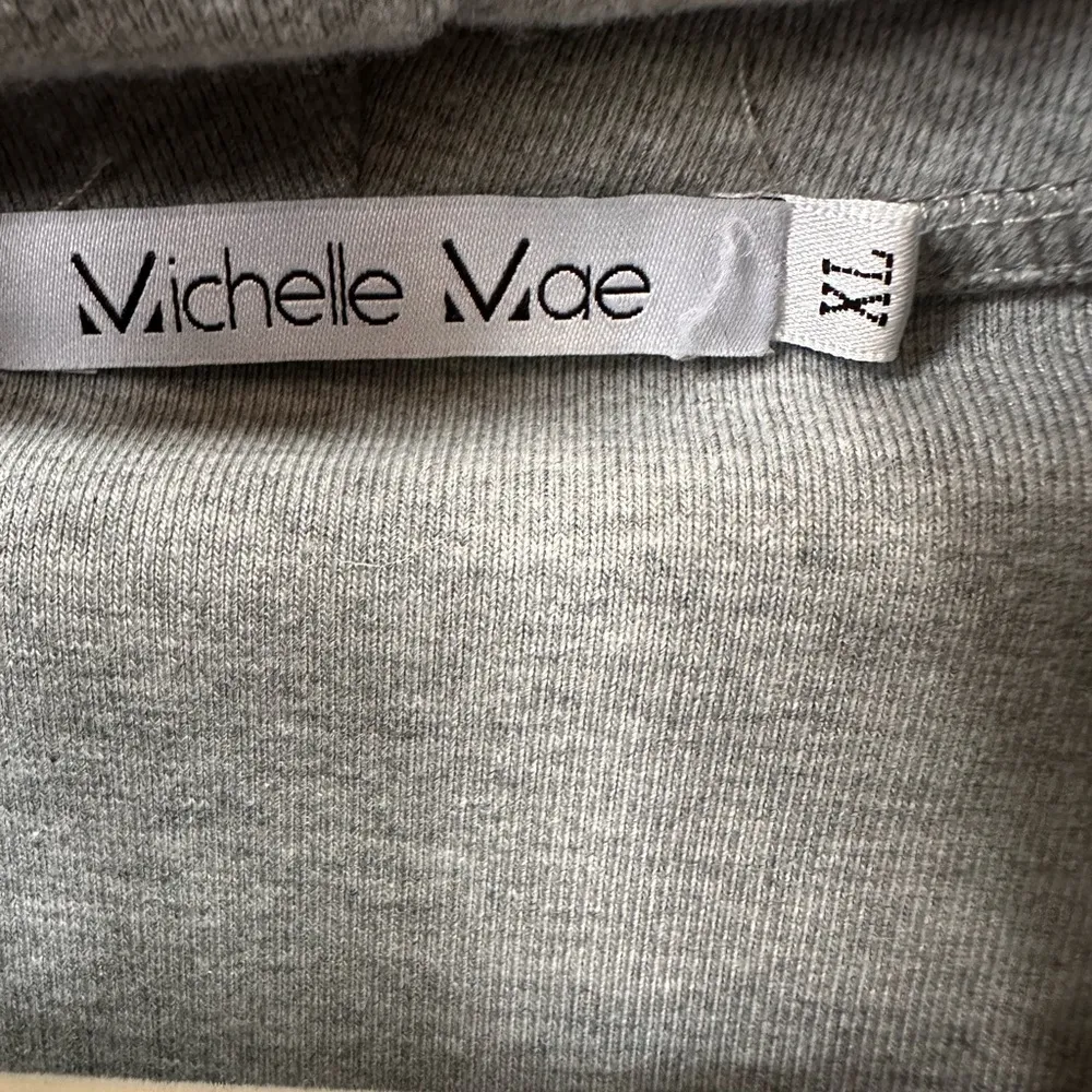 MICHELLE MAE Funnel Neck Gray - Image 6