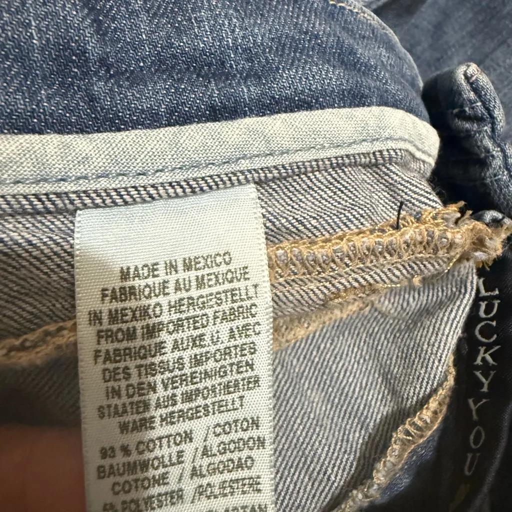 Lucky Brand Charlie Flare Women’s Low Rise Jeans Blue Distressed Flared 12x31 - Image 10