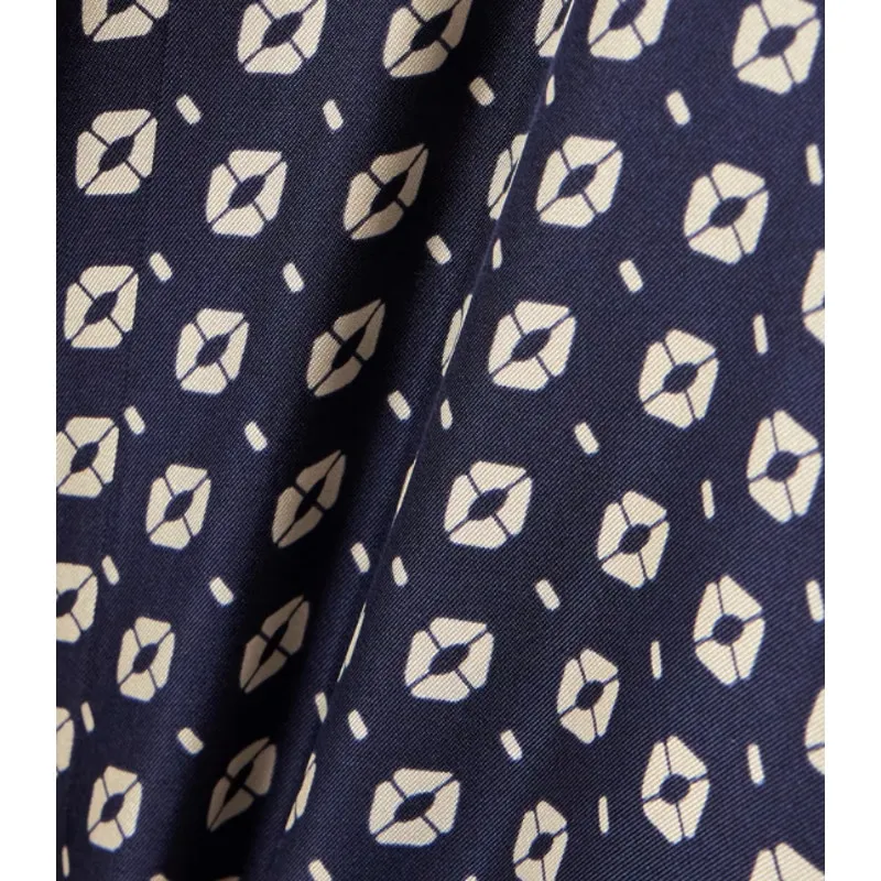 POLO RALPH LAUREN Printed silk‎ satin-twill wide-leg pants Size 10 - Image 4