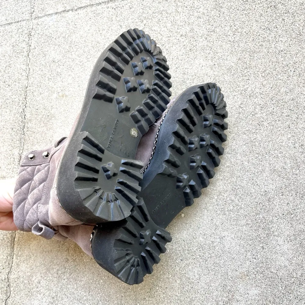 Merindil Combat Boot Gray Leather Suede Size 7 - Image 7