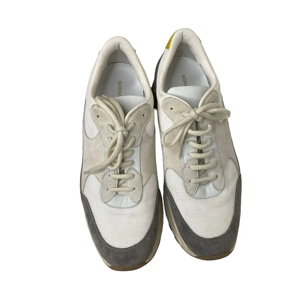 Woman by Common Project Color Block Patterned Sneaker 40 US 10 Gray - Image 3