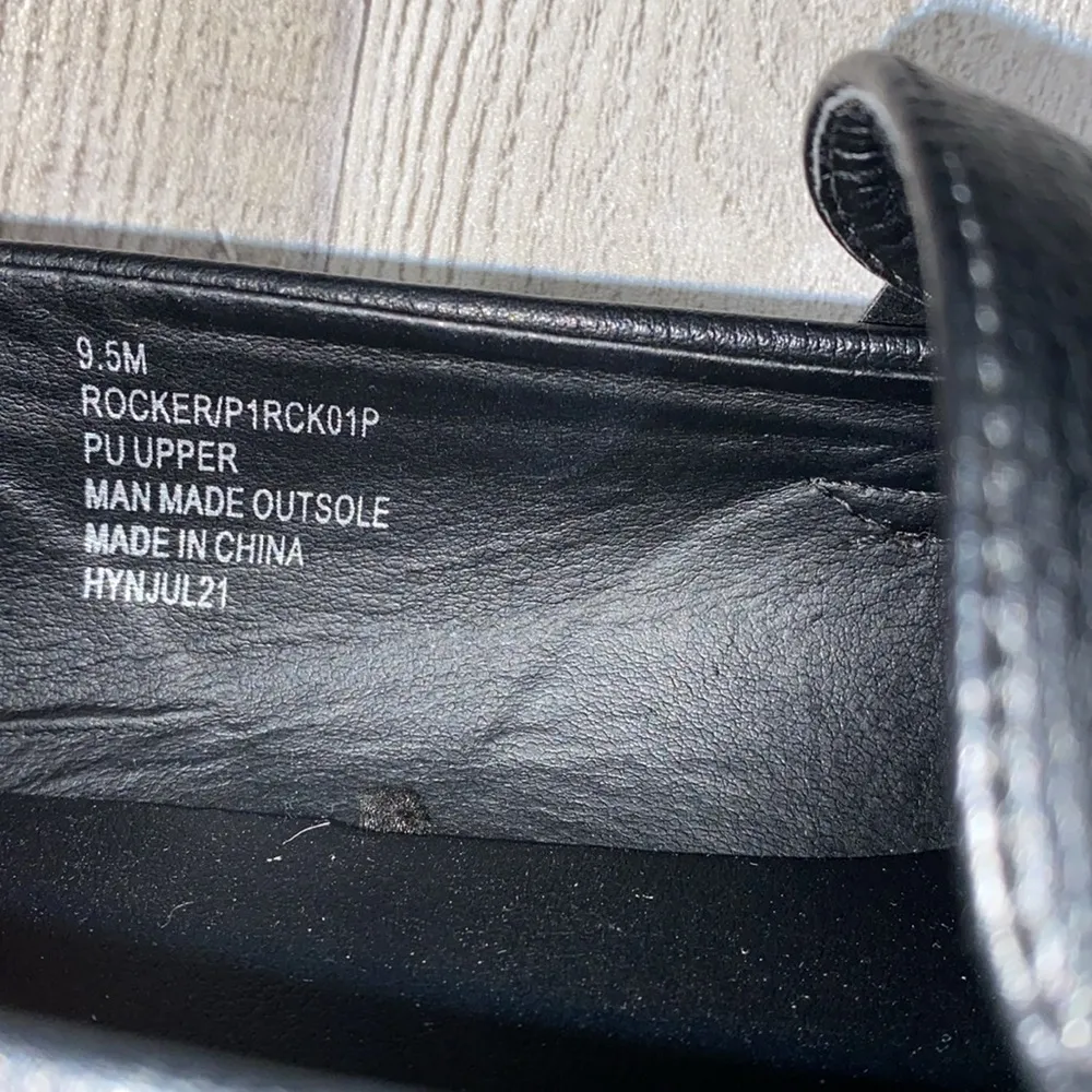 Sincerely Jules Rocker black chunky platform loafers size 9 1/2 - Image 12