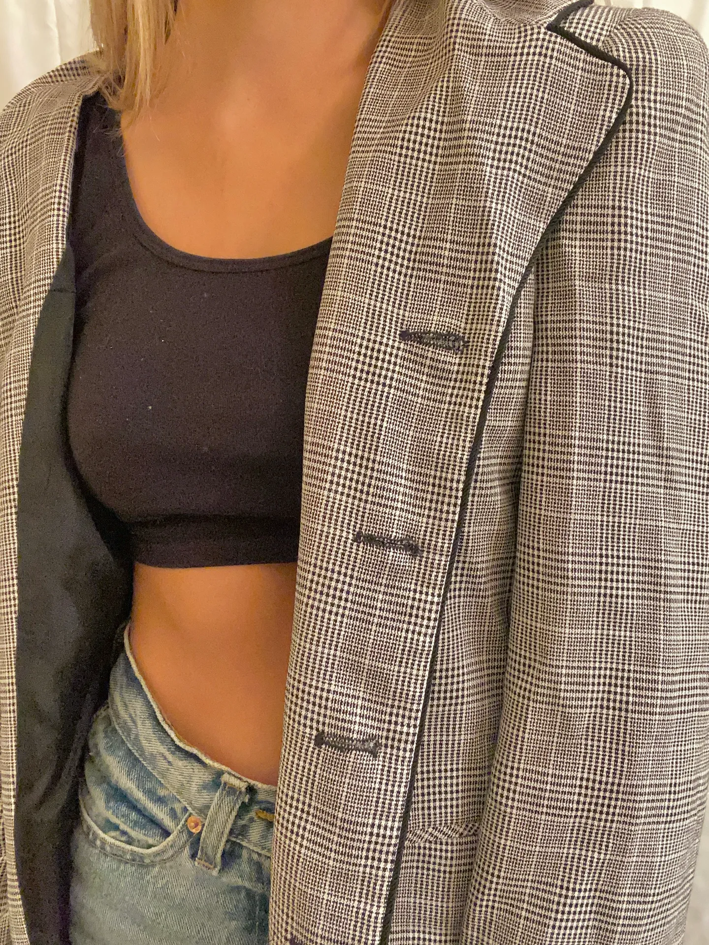 EXPRESS Plaid Blazer - Image 3