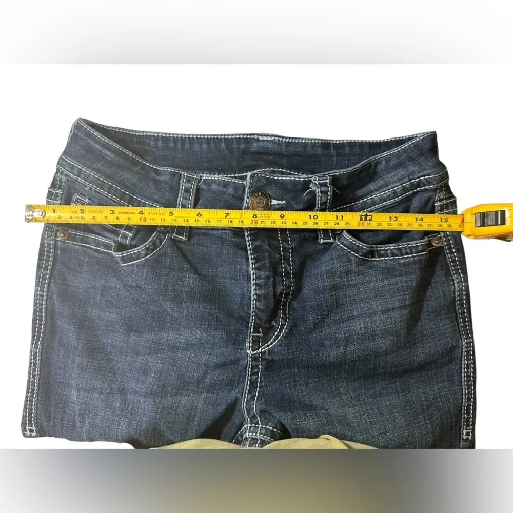 Seven For All Mankind Jeans Womens 8 Dark Wash Straight Leg Y2K High Rise - Image 7