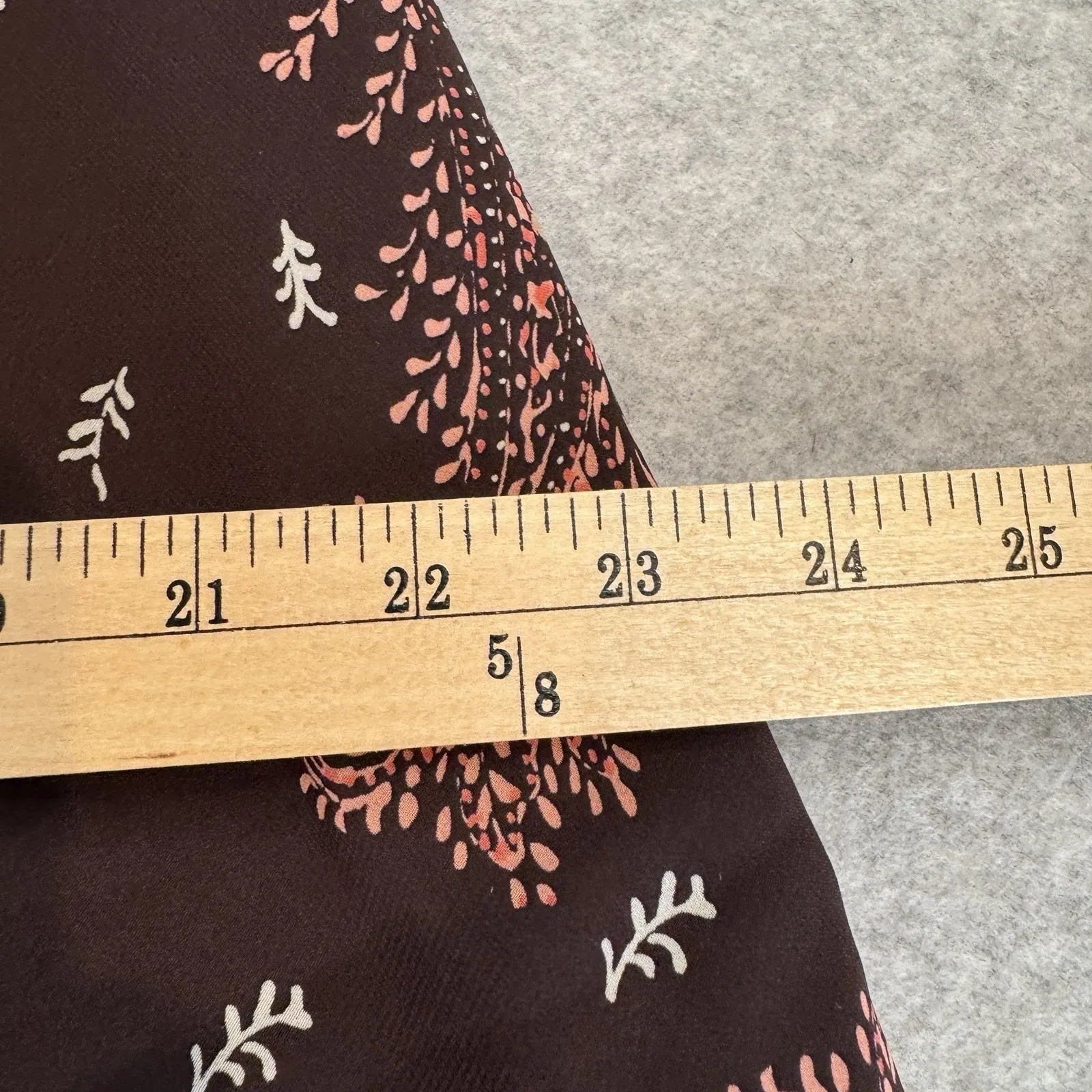 Vintage Y2K East 5th Midi Skirt Womens 14 Brown Paisley Whimsigoth Fairy - Image 9