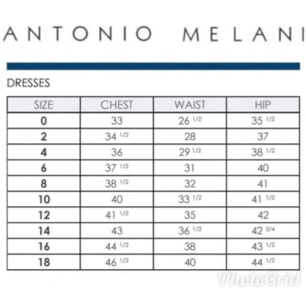 ANTONIO MELANI Strapless‎ Cocktail Dress Midi Embroidered Navy Blue Size 4 New - Image 15