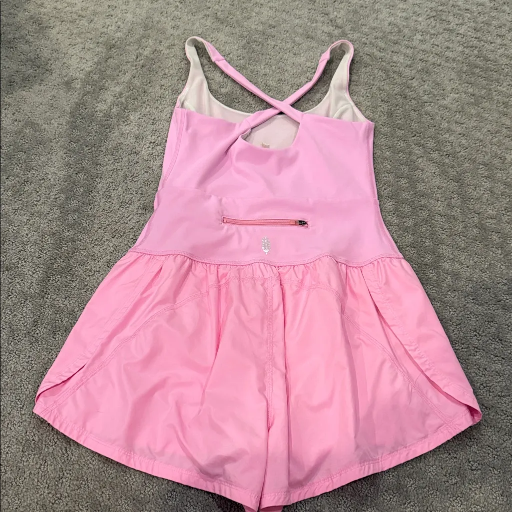 Size Small Pink Free People Movement Romper - Image 2