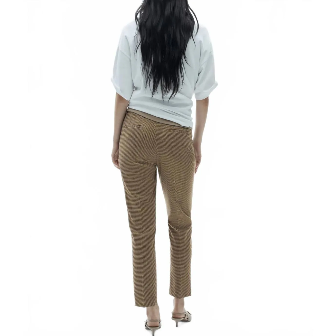 Mango Ankle Mid-Rise Skinny Pants Brown NWT Size 4 - Image 2