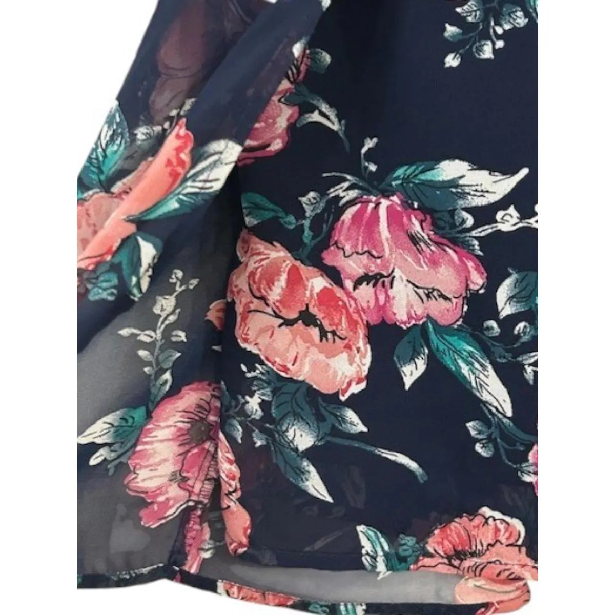 Coquette Garden Floral Romper with Empire Waist &‎ Built-In Bra – Size M - Image 7