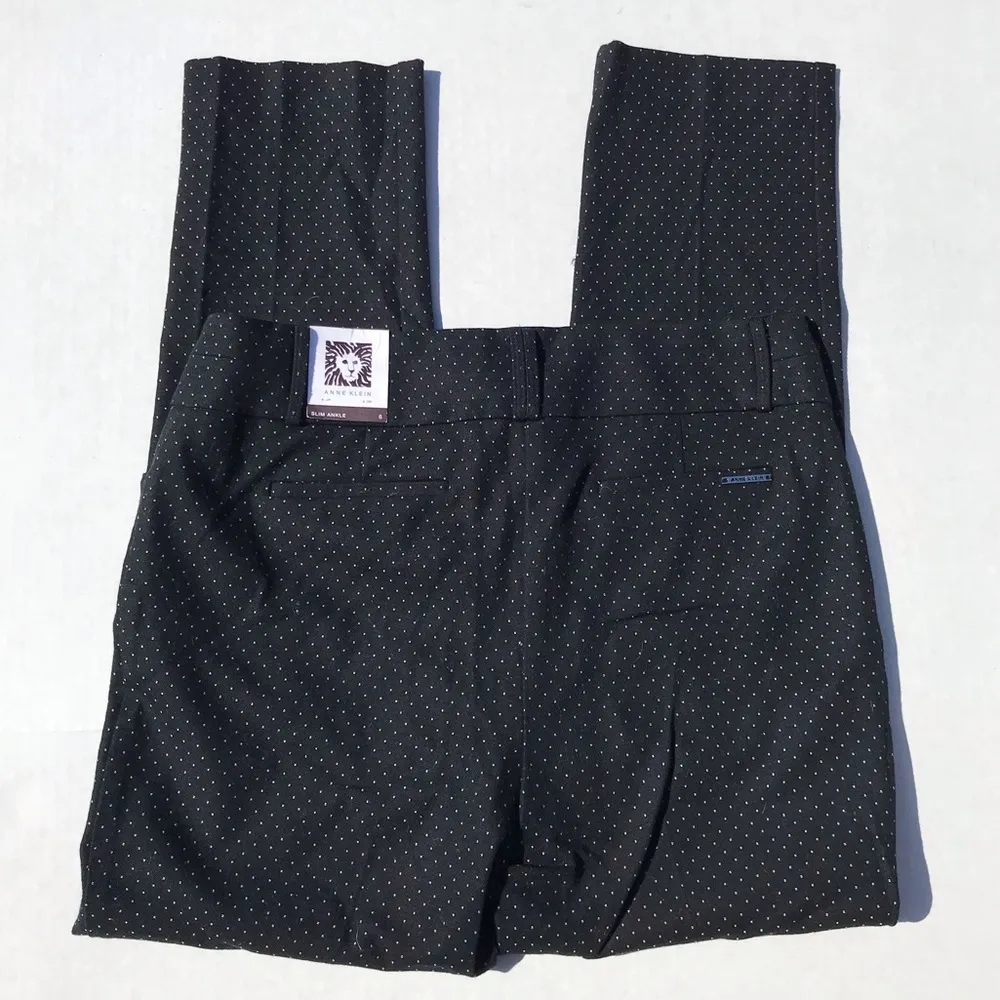 Anne Klein Polka Dot Slim Ankle Pant (12) - Image 9